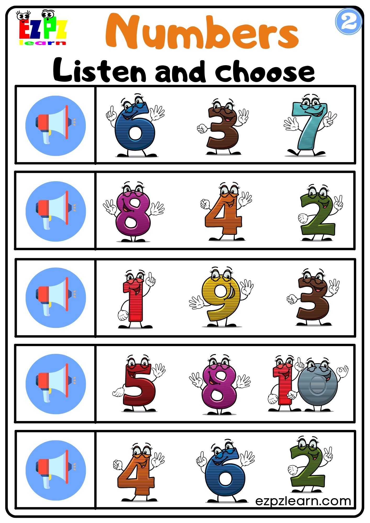 numbers-one-to-ten-vocabulary-interactive-worksheet-listen-and-choose